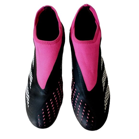 Adidas Predator Accuracy.3 Laceless FG Soccer Cleat Pink Black - Men 8 Women 9 - Picture 1 of 8